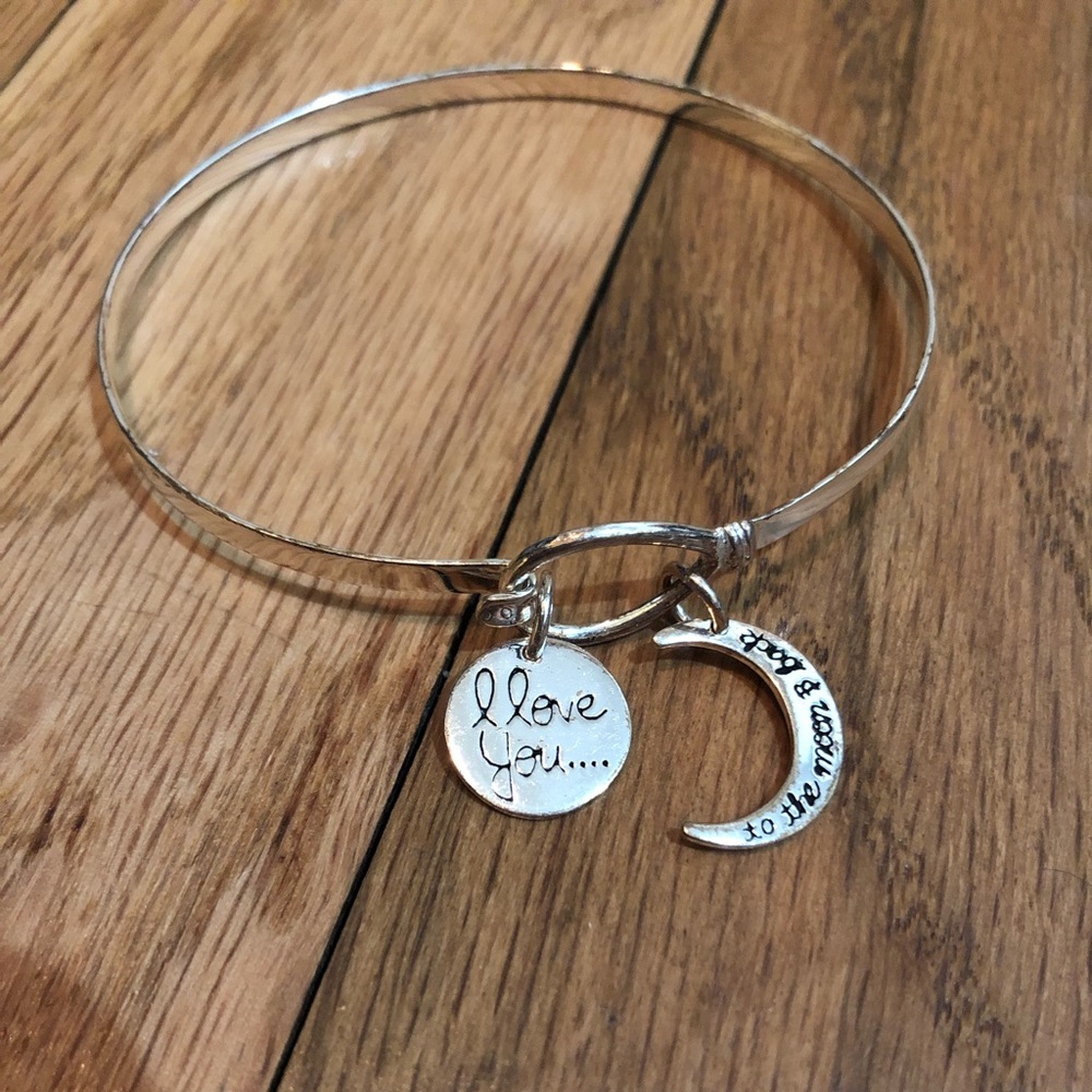 I Love You to the Moon & Back Bangle